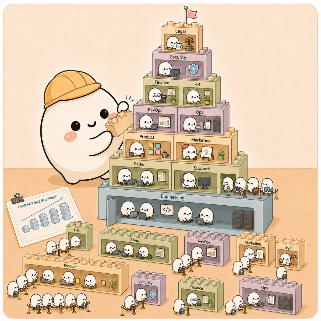 Mochi mapping company department distribution and org shape