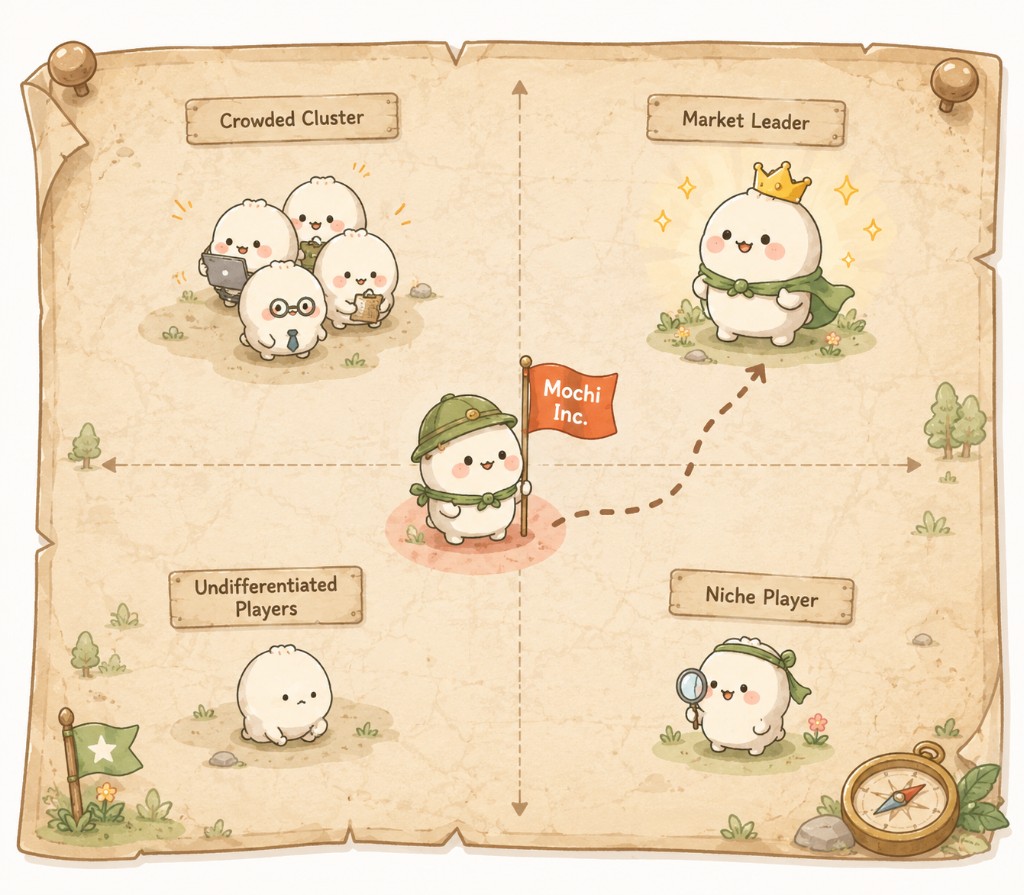 Mochi mapping competitors and market positioning
